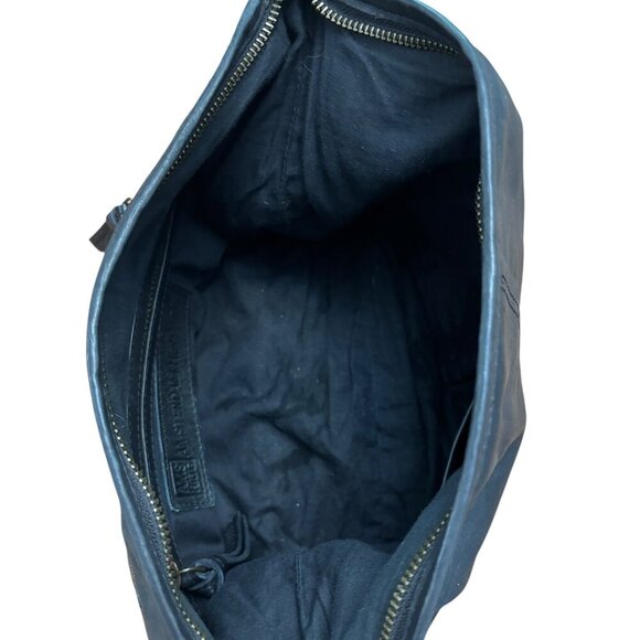 AMSTERDAM HERITAGE Shoulder Bag Black Slouchy Multiple Zippers Bronze Hardware - Picture 4 of 15